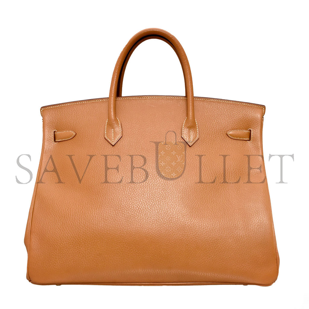 HERMÈS BIRKIN 40 TOGO LEATHER GOLDEN BROWN GOLD BUCKLE H028352CK03 (40*30*21cm)